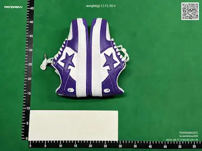 A Bathing Ape Bape Sta White Purple QC photo