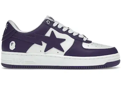 A Bathing Ape Bape Sta White Purple product photo