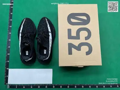 adidas Yeezy Boost 350 V2 Core Black White QC photo