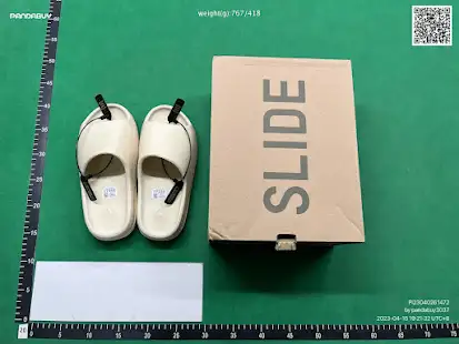 adidas Yeezy Slide Bone QC photo