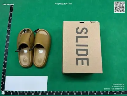 adidas Yeezy Slide Ochre QC photo