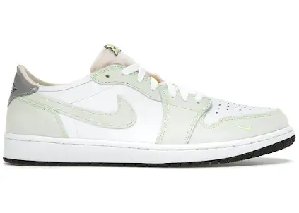 Jordan 1 Retro Low White Ghost Green Black product photo