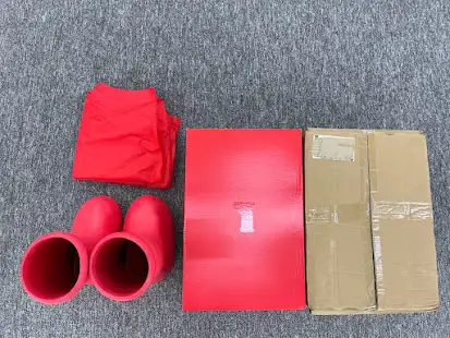 MSCHF Big Red Boots QC photo