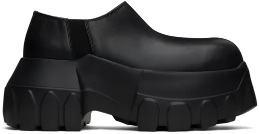 Rick Owens Black Porterville Mega Tractor Loafers product photo