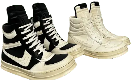 Rick Owens Sun Faded Geobasket High Top Sneakers product photo