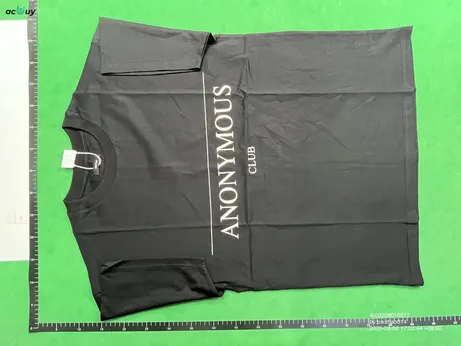 Anonymous Club Logo Black Tee QC photo