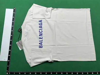 Balenciaga Blue Logo Tee QC photo