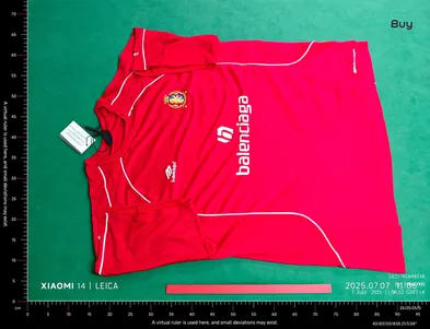 Balenciaga Football Jersey Red QC photo