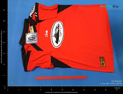 Corteiz Alcatraz Football Jersey Red QC photo