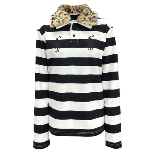 Hammer and Sickle Horse Long Sleeve Fur Polo product photo