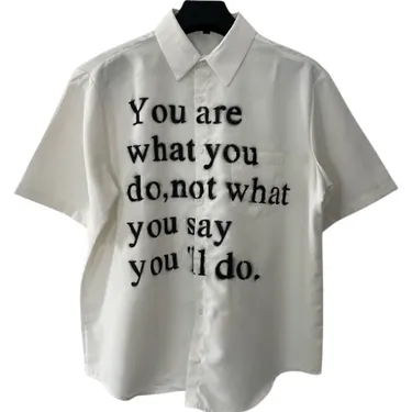 Hell System Text Short Sleeve Shirt product photo