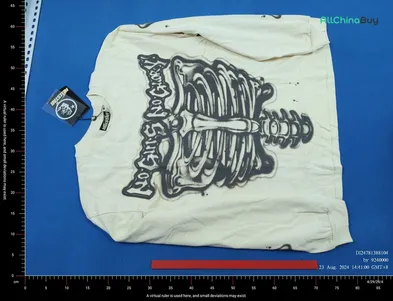 Hellstar Airbrushed Bones Longsleeve Tee QC photo