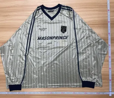 MASONPRINCE Long Sleeve Grey Football Jersey QC photo