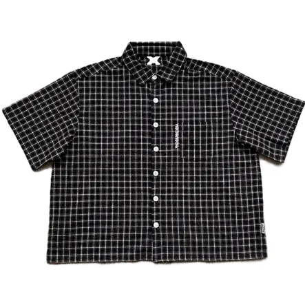 Mertra Plaid Shirt (Black) product photo