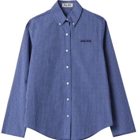 Miu Miu Checked Button Up Shirt product photo