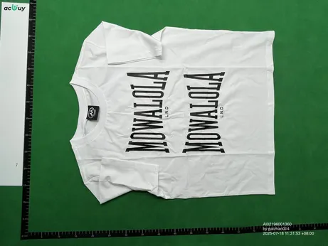 Mowalola White Double Logo Tee QC photo