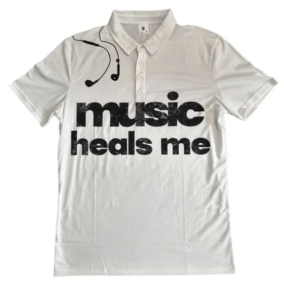 Music Heals Me Polo product photo