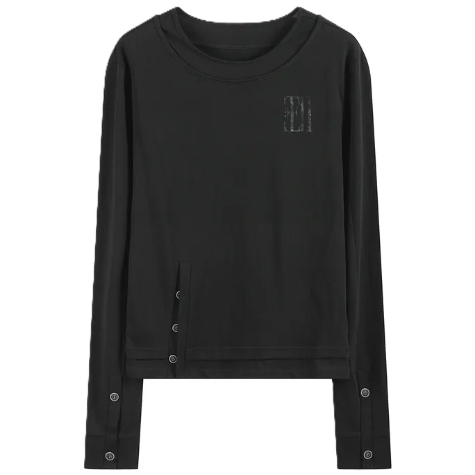 noEmosen Black Two Piece Long Sleeve product photo