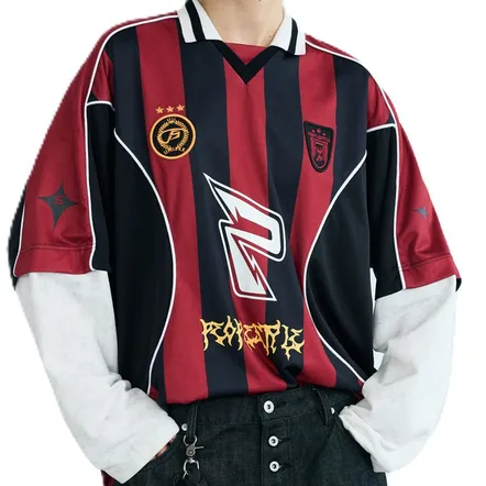 PEOPLESTYLE Red Long Sleeve Football Jersey product photo