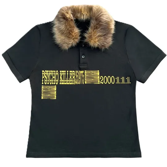 PSYCHOKILLER Fur Collar Polo product photo