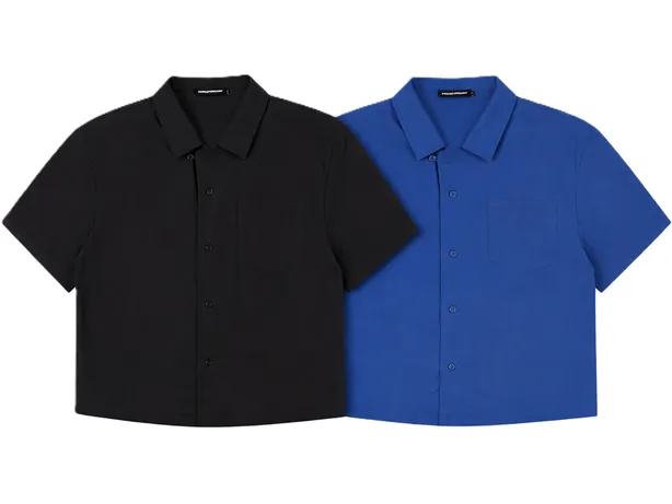Union Kingdom Boxy Cropped Cuban Shirt (2 Variants) product photo